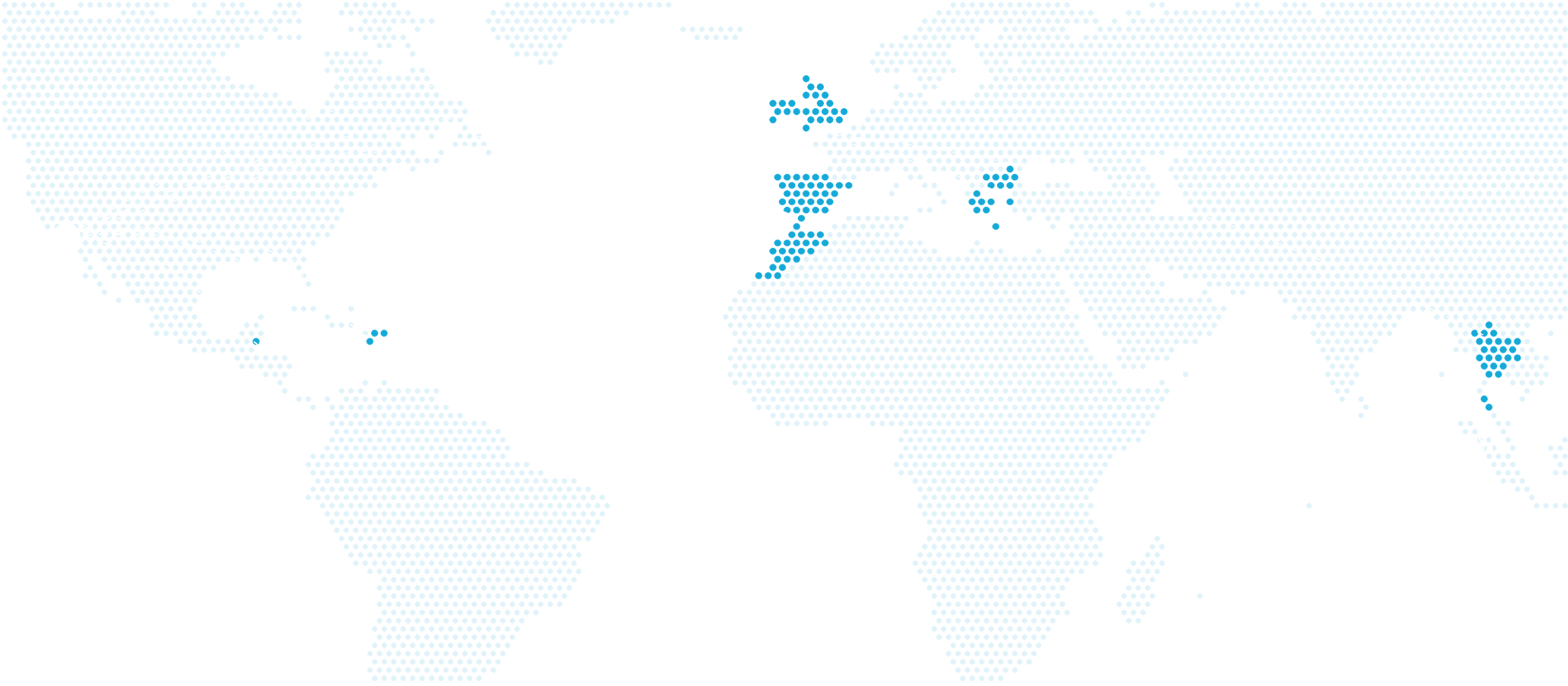 Map of Therapy Abroad destinations in the Caribbean, Europe, Morocco and Thailand